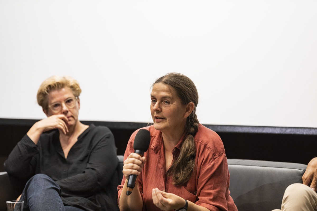 Alexander Abbrederis, Kriemhild Büchel-Kapeller, Katharina Lins, Harald Welzer bei der Energie Lounge 2018. Bildnachweis Darko Todorovic.