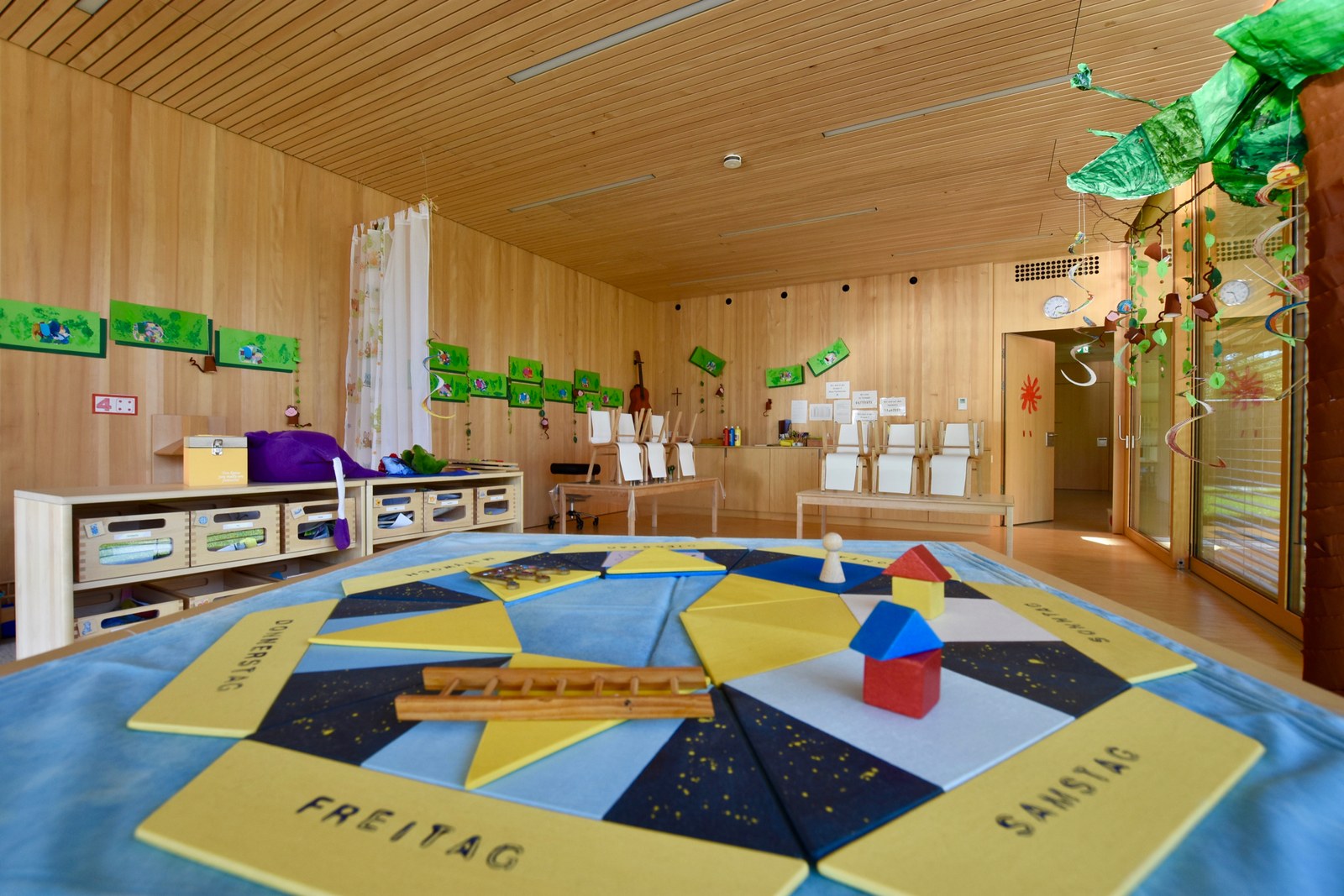 Kindergarten + Kleinkindbetreuung Göfis-Hofen, Innenansicht, CR Caroline Begle