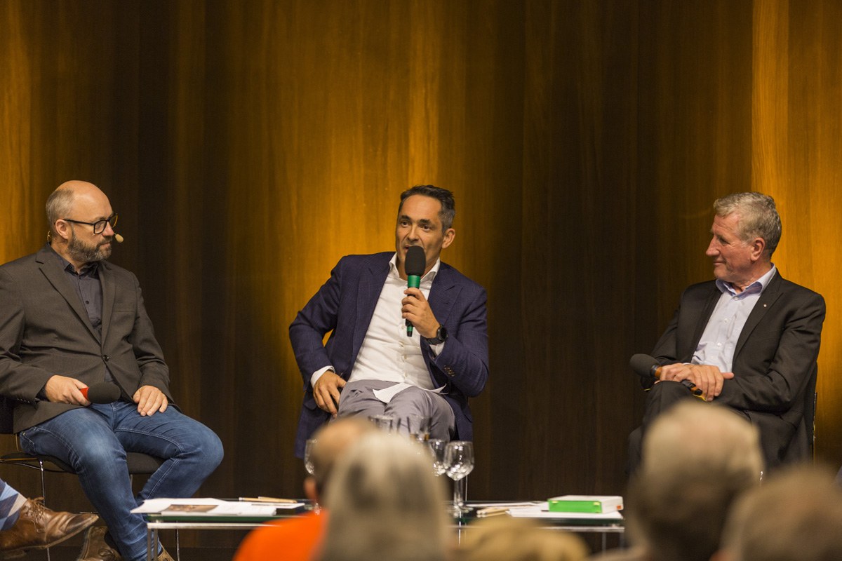 Energie Lounge 2017 - Bildnachweis Darko Todorovic. Christian Vögel, Hubert Rhomberg, Erich Schwärzler